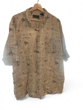 Field & Stream Beige Short-Sleeve Lightweight Shirt